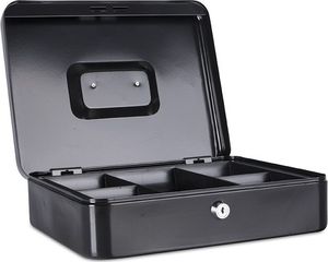 Donau Kasetka na pieniądze DONAU, ekstra duża, 300x90x240mm, czarna 2