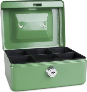 Donau Kasetka na pieniądze DONAU, mała, 152x80x115mm, zielona 2