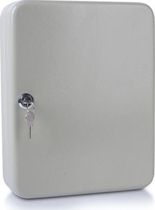 Donau Szafka na klucze DONAU, na 140 kluczy, 300x240x80mm, szara 2