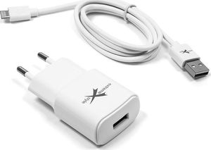 Ładowarka TKNconnect Ładowarka sieciowa do telefonu USB 2.1A + kabel iPhone Lightning - eXtreme - NTC21U+CI 1