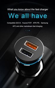 Ładowarka Joyroom Ładowarka samochodowa QC 3.0 3A i 2.4A 2x USB + Kabel iPhone Lightning JOYROOM Smart Quick Charge Dual USB (JR-C08) czarny 5