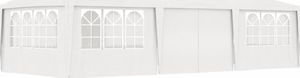 vidaXL Namiot imprezowy ze ściankami, 4x9 m, biały, 90 g/m 1