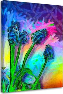 Feeby Obraz na płótnie Canvas, Abstrakcyjne kwiaty 40x60 1