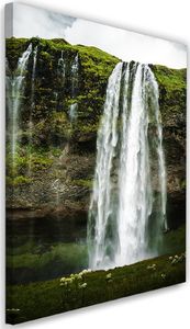 Feeby Obraz na płótnie - Canvas, Wodospad w zielonych górach 40x60 1