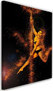 Feeby Obraz na płótnie - Canvas, Kobieta tańcząca na rurze 40x60 1