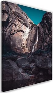 Feeby Obraz na płótnie - Canvas, Wodospad wśród wysokich skał 40x60 1