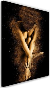 Feeby Obraz na płótnie - Canvas, Nagie ciało kobiety w złotym pyle 40x60 1