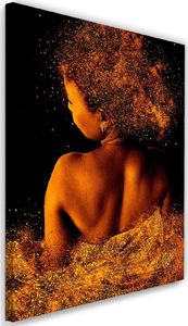 Feeby Obraz na płótnie - Canvas, Moda kobieta w złotym pyle 40x60 1