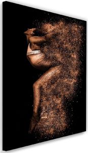 Feeby Obraz na płótnie - Canvas, Piękna kobieta w złotym pyle 40x60 1