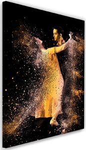Feeby Obraz na płótnie - Canvas, Para tańcząca w złotym pyle 40x60 1