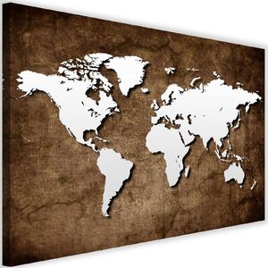 Feeby Obraz na płótnie - Canvas, Stara mapa świata 60x40 1
