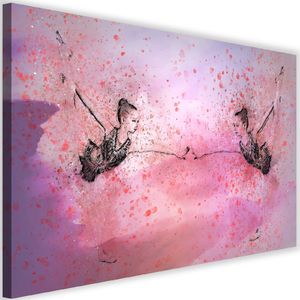 Feeby Obraz na płótnie - Canvas, Mała baletnica przed lustrem 90x60 1