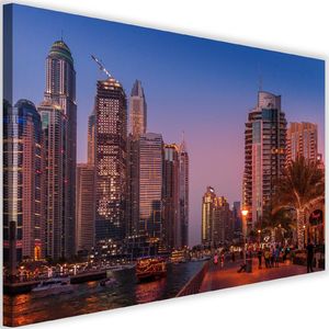 Feeby Obraz na płótnie - Canvas, Dubaj wieczorem 60x40 1