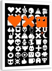 Feeby Plakat w ramie białej, Miłość śmierć i roboty 50x70 1