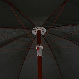 vidaXL Parasol na stalowym słupku, 240 cm, antracytowy 2
