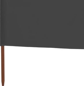 vidaXL Parawan 5-skrzydłowy z tkaniny, 600x160 cm, antracytowy 5