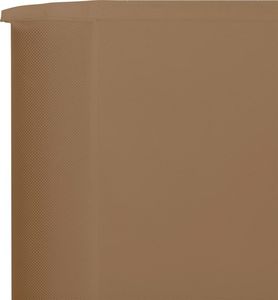 vidaXL Parawan 5-skrzydłowy z tkaniny, 600x80 cm, taupe 4