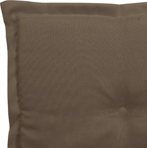 vidaXL Poduszki na krzesła ogrodowe, 2 szt., taupe, 50 x 50 x 3 cm 6