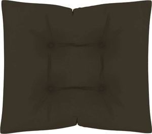 vidaXL Poduszka na podłogę lub palety, 60 x 61 x 10 cm, kolor taupe 1