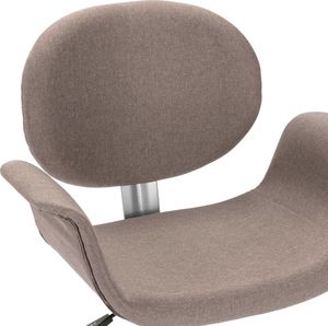 vidaXL Obrotowe krzesło stołowe, kolor taupe, tapicerowane tkaniną 7