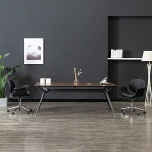 vidaXL Obrotowe krzesło stołowe, czarne, sztuczna skóra 1