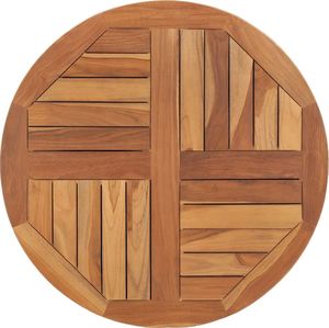 vidaXL Blat stołu, lite drewno tekowe, okrągły, 2,5 cm, 70 cm 1