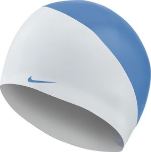 Nike Czepek pływacki Nike Os Slogan biało-niebieski NESS9164-458 1