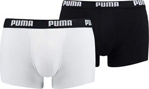 Puma Bokserki męskie Puma Basic Trunk 2P białe czarne 521025001 301 1