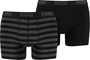 Puma Bokserki męskie Puma Stripe 1515 Boxer 2P czarne 907433 03/591015001 200 1