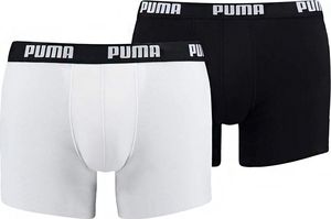 Puma Bokserki męskie Puma Basic Boxer 2P białe czarne 521015001 301 1