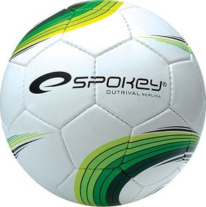 Spokey Piłka nożna Spokey Outrival Replica biało-zielona 834061 1
