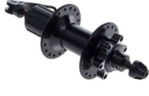 XMX Piasta tylna aluminiowa XMX-A291QR 36-otw kaseta 8-9-rzęd QR hamulec tarczowy - łożyska maszynowe, oś CR-Mo, czarna Uniwersalny 2