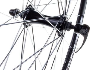 Stars Circle Koło przednie 28 obrecz stożkowa czarna, piasta alumininiowa na łożyskach maszynowych (szybkozamykacz) Uniwersalny 2