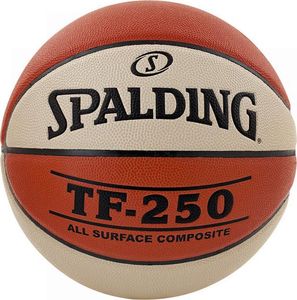 Spalding Piłka koszykowa Spalding NBA TF-250 Indoor/Outdoor two Tone pomarańczowo-biała 1
