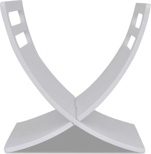 vidaXL VidaXL Drewniany stojak na gazety, biały 3