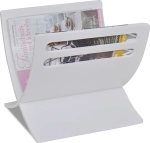 vidaXL VidaXL Drewniany stojak na gazety, biały 5