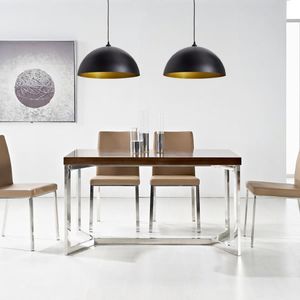 Lampa wisząca vidaXL VidaXL Półokrągłe lampy sufitowe, 2 szt., regulowana długość, czarne 4