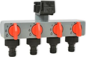 vidaXL Automatyczny sterownik nawadniania, 4 stacje, 3V 5