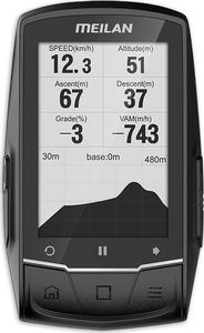 Meilan Meilan M1 Licznik Rowerowy Bluetooth GPS Navi ANT+ Uniwersalny 2