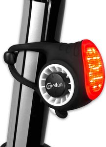 Meilan Meilan S3 Lampka tylna z dzwonkiem na Pilot Czarna Uniwersalny 3