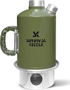 Survival Kettle Aluminiowa Kuchenka czajnik turystyczny Survival Kettle zielona Uniwersalny 1