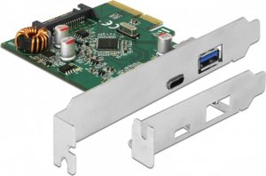 Karta sieciowa Delock DeLOCK PCIe> 1x USB C + 1x USB A, USB controller 1