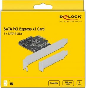 Karta sieciowa Delock DeLOCK 2 Port SATA PCI Express card adapter 5