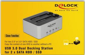 Stacja dokująca Delock 2.5"/3.5" SATA - USB 3.2 Gen 1 (63991) 4