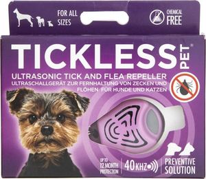 Tickless TickLess ultragarsinis pakabukas nuo erkių ir blusų šunims ir katėms, rožinis 1