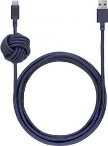 Kabel USB Native Union USB-A - USB-C 3 m Granatowy (NTU021MAR) 1