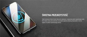 HS GLASS Szkło hartowane Home Screen Glass Huawei Mate 20 Full Cover Black 3