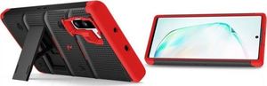 Zizo Zizo Bolt Cover - Pancerne etui Samsung Galaxy Note 10 oraz podstawka uchwyt do paska (Black/Red) 4
