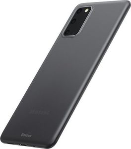 Baseus Półprzezroczyste, ultra cienkie etui Baseus Wing Case do Samsung Galaxy S20 (czarne) 3