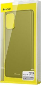 Baseus Półprzezroczyste, ultra cienkie etui Baseus Wing Case do Samsung Galaxy S20 (czarne) 7